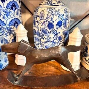 Vintage Rustic Metal Rocking‎ Dog